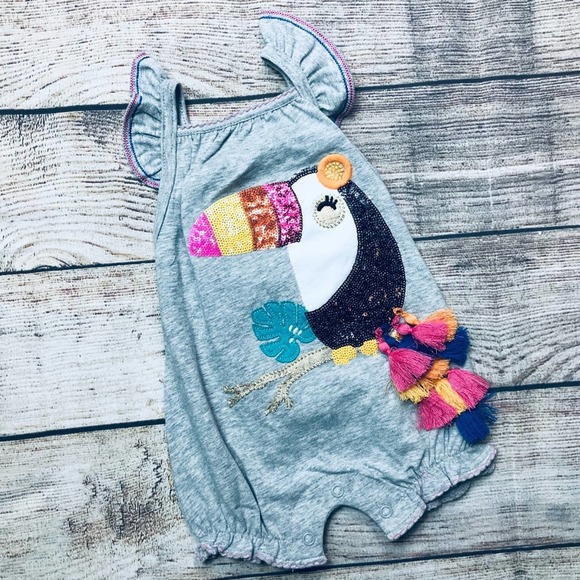 Mud Pie Other - NWT Mudpie 0-3m Toucan Romper